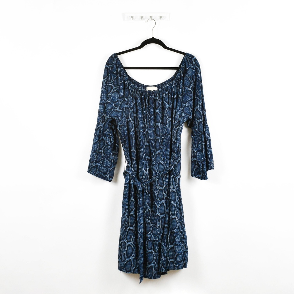 Michael Kors  A-Line Belted Snake-Print Dress - Picture 4 of 6